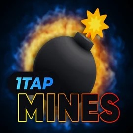 1Tap Mines online game logo by Turbo Games on blaze-spins.uk.com