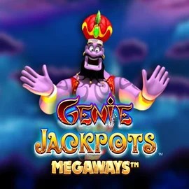Genie Jackpots Megaways slot logo by Blueprint Gaming at Blaze Spins CasinoGenie Jackpots Megaways