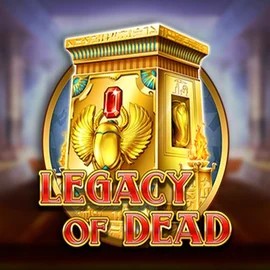 Legacy of Dead slot logo by Play'n GO at Blaze Spins Casino