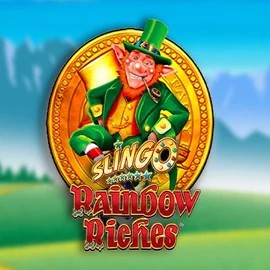Slingo Rainbow Riches casino game by Gaming Realms – featured logo at Blaze Spins Casino