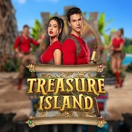 Treasure Island logo by Pragmatic Play at Blaze Spins Casino