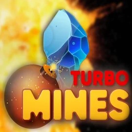Turbo Mines logo by Turbo Games at Blaze Spins Casino