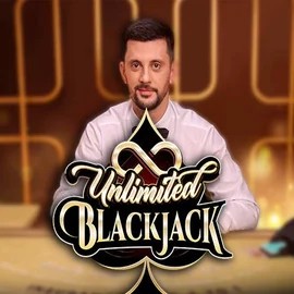 Unlimited Blackjack slot logo by Ezugi at Blaze Spins Casino